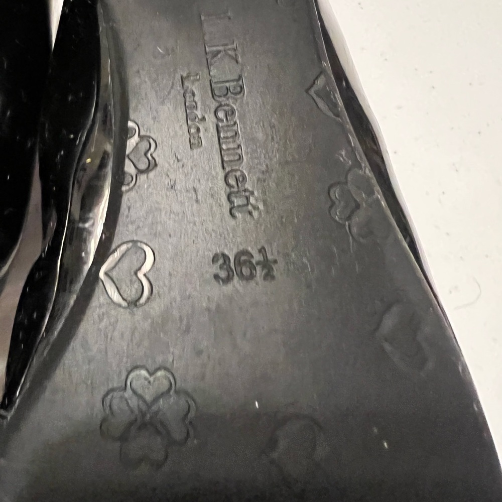 L.K. Bennett - Beautiful Black Ballerina Flats - Size 36.5 - Picture 4 of 4